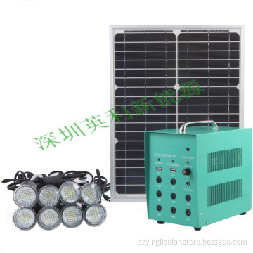 Solar Power System with Lighting Kit